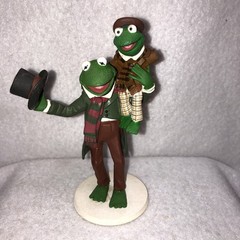 Palisades Mini Muppets Bob Cratchit Tiny Tim Muppet Christmas Carol Kermit *READ
