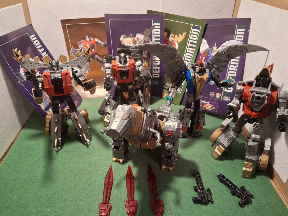 Transformers Black Mambo Dino Robot Force