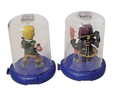 2019 Zagtoys Fortnite Domez Series Jonesy & Drift 2.25″ Figures in Domes