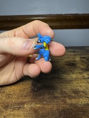 NINTENDO 2006 POKEMON 1” PLASTIC RL R/L.W LUCARIO MINI FIGURE