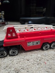 Vintage 1987 Remco Toys Fire Truck with Ladder – 11 Inches Long