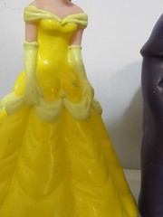 BEAUTY AND THE BEAST VINYL HAND PUPPETS 1992 PIZZA HUT SET OF 4 PCS EUC