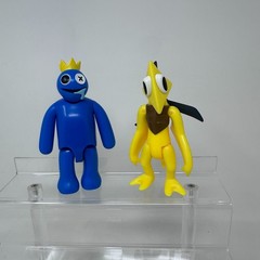 PhatMojo Blue Yellow Figures Lot Roblox Game Rainbow Friends Posable 5″ Set of 2