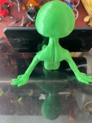 Green Alien Action Figure Phone/Tablet Stand