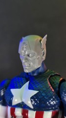 Custom 3D-printed Mafex Marco Checchetto Styled Captain America Heads