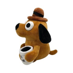 New 25cm This is Fine Meme Dog Plush Coffee Cup Stuffed Plush Toy