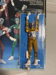 HourToy INTERCHANGEABLES Cosmo Man MICRONAUTS Time Traveler SEALED Damaged Card