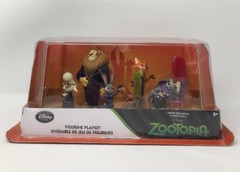 Zootopia 6 Piece Figurine Playset Disney Store Judy Fox Sheep Lionheart