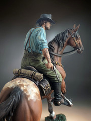 Red Dead Redemption 2 Arthur Morgan Horse Custom Hand Painted 3D Figure 25cm