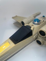 Vintage Star Wars Kenner X Wing Canopy Glass 3D Printed Repro Part 1978