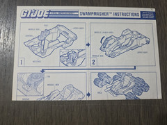 Vintage 1988 GI Joe Swampmasher Blueprint Instructions Original