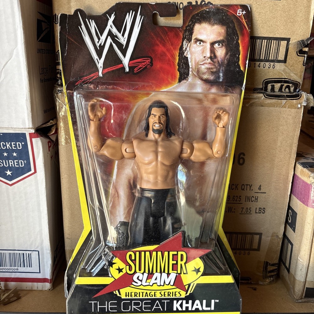 WWE Summer Slam Heritage 2008: The Great Khali Figure PPV Series New In Package