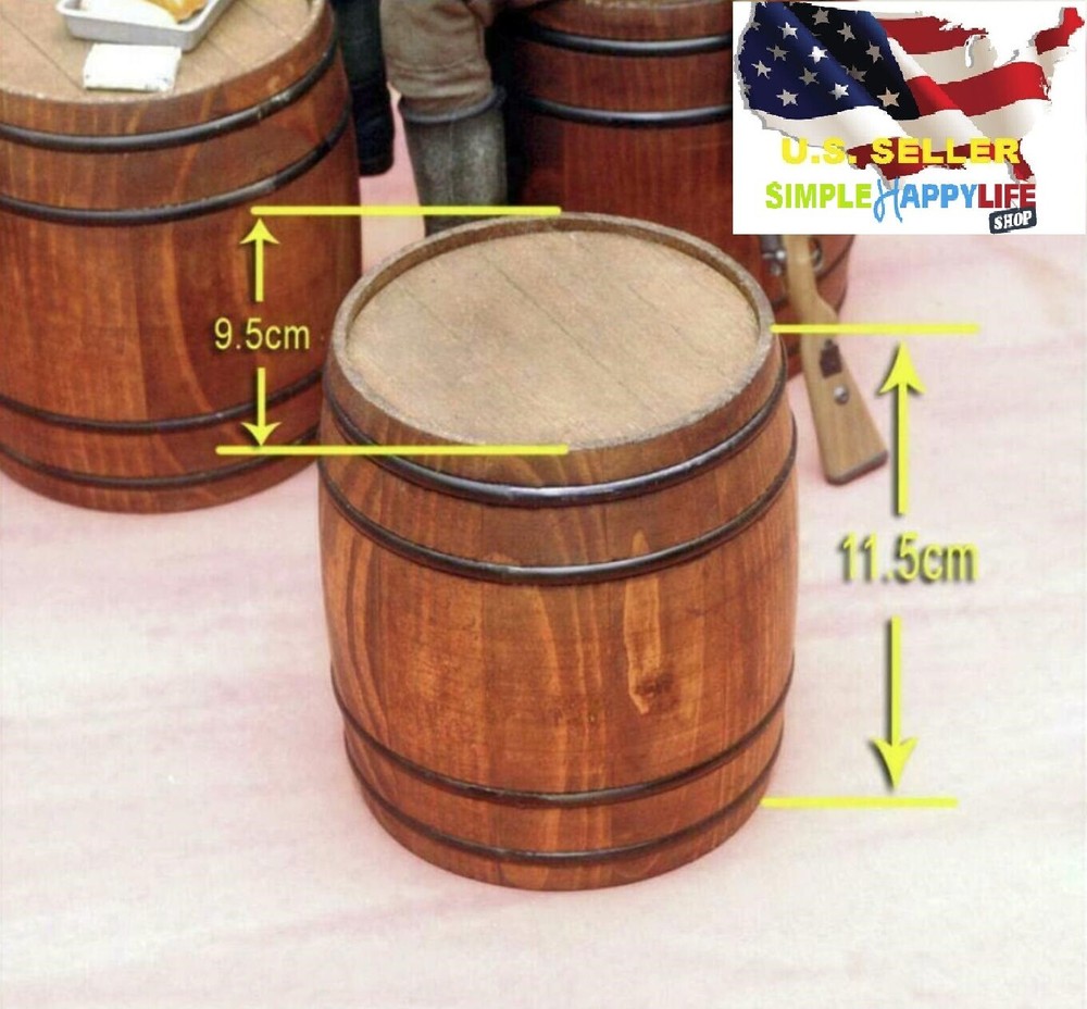 1/6 Wood Barrel Wine for 12″ figure hot toys Phicen Model Scenario worldbox❶USA❶