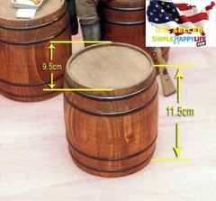 1/6 Wood Barrel Wine for 12″ figure hot toys Phicen Model Scenario worldbox❶USA❶