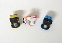 3 Disney Pixar Mirco Drifters Roller Ball Racers Jeff, Dusty, Dinoco Lightning