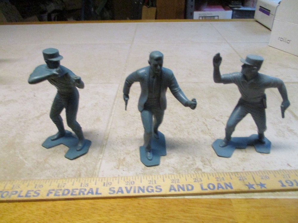 Lot Of 3 VTGMarx 6″ ORIGINAL 1966 MAN FROM UNCLE “THRUSH” Napoleon Figures J59