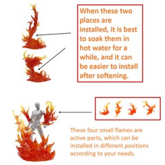 Tamashii Effect Smoke Or Burning Flame Effect Part For S.H.Figuarts SHF Figma