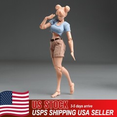 Romankey X COWL 1/12 Soldier Action Figure 6in Girl Suntan Skin Joint Body Model