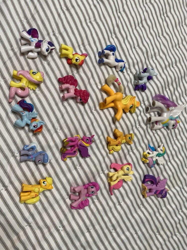 Hasbro My Little Pony Figurines 18 Total , Average 1.5”-2” In Size