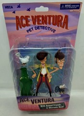 NEW! Ace Ventura Pet Detective Figure w Animal Friends Alt Head (NECA, 2020) 🔥