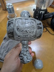 Science Patrols Sofubi Mekurabe no Kozuchi Skull Hammer Mallet Omake Pullstring