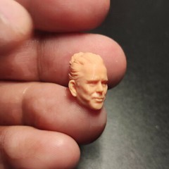Blank 1/24 Scale Boss Blacklash Whiplash Head Sculpt Unpainted Fit 2.5″ Figure