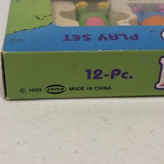 Soma Vintage Love Dino Dinosaur Set of 12 Safe Non Toxic Play Figures 1993 NOS