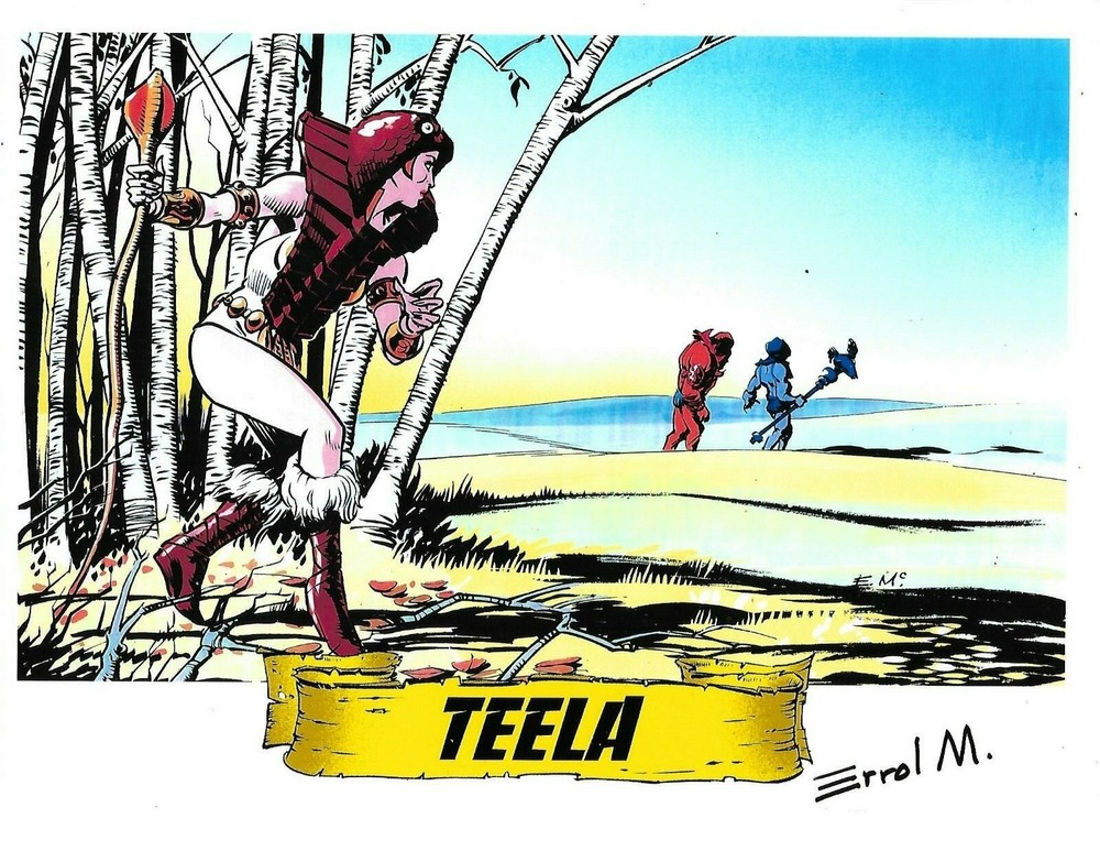 MASTERS OF THE UNIVERSE Teela Lurking Print Signed Errol McCarthy 8.5″ x 11″