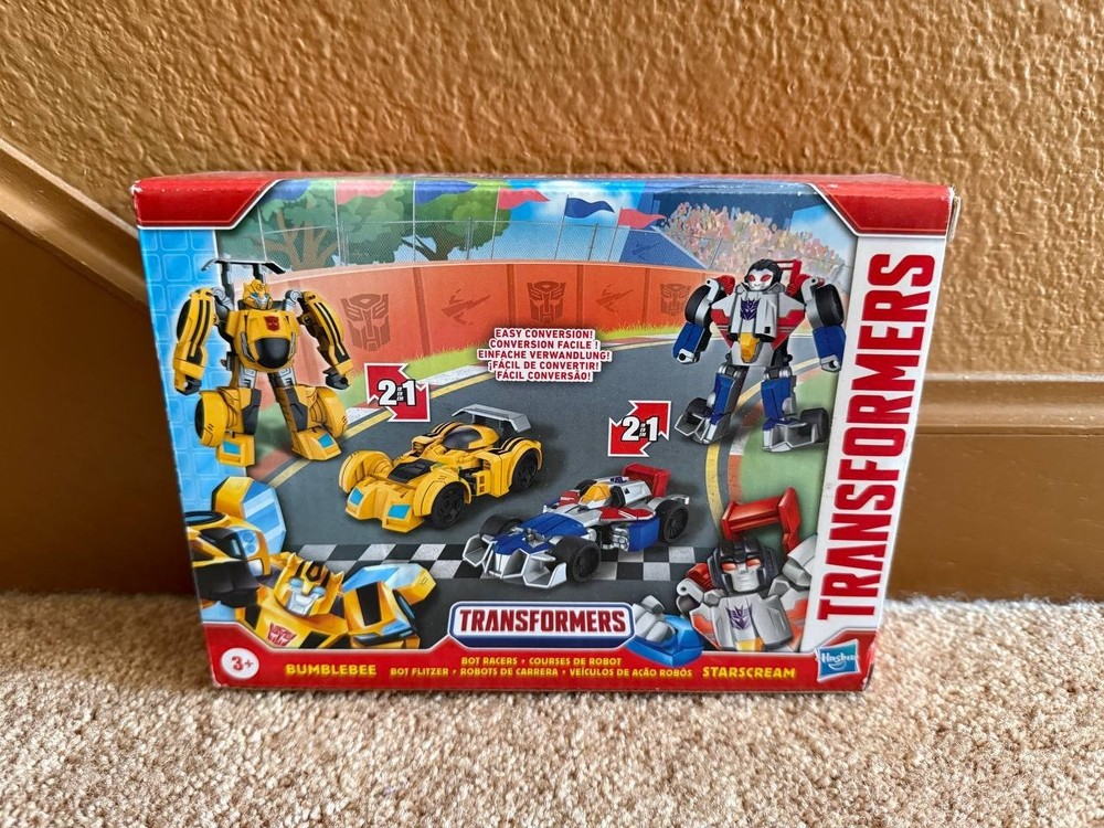 *NEW* TRANSFORMERS BUMBLEBEE & STARSCREAM BOT RACERS Hasbro Transformers – Rescu