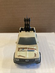 GI Joe Military Machines Desert Jeep 4×4 Pickup Truck & Gun Tonka 1988 Used