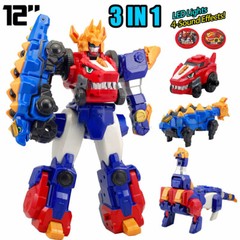 Dino Core Ultra D-Buster Tyranno Dinosaur Transform Robot Combiner 5 in 1 Figure