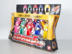 Bandai Power Rangers Kyuukyuu Sentai Lightspeed Rescue GoGoFive 5 sets Figure A