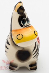 Madagascar Zebra Marty Gzhel porcelain figurine souvenir handmade