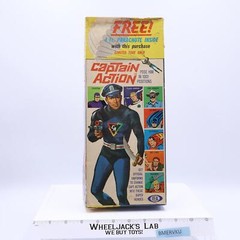 Captain Action Free Parachute Version W/Box 1966 Vintage Action Figure