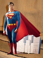 Superman Christopher Reeve Color Figure Tabletop Display Standee 10.5″ Tall