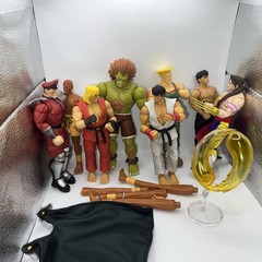 Jada Toys Street Fighter Lot Of 9 Figures And Accesories