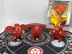 Bakugan Pyrus Translucent Dragonoid Neo Apollonir Dan Set VHTF