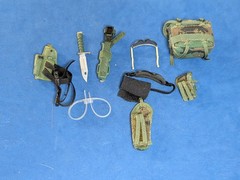Toy Survival Knife / Dagger Back pack cuffs pouches holster Fits a 12″ G.i. Joe