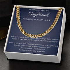 Boyfriend Long Distance Gift, Boyfriend Necklace Personalized, Boyfriend Necklac