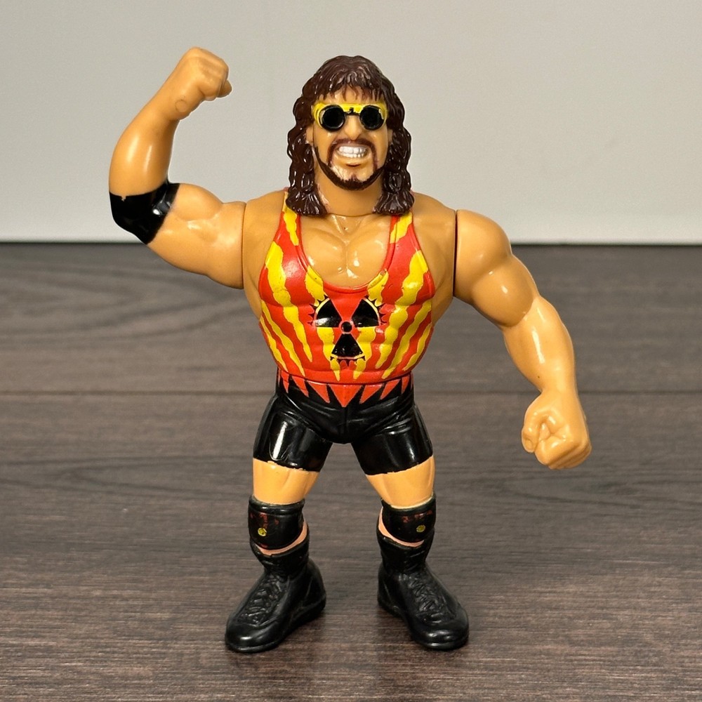 Hasbro WWF Adam Bomb Series 11 Wrestling Action Figure 1994 WWE Green Card Loose