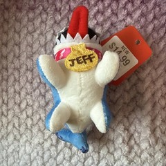 Marvel Rivals Jeff the Land Shark Plush Keychain GameStop Exclusive