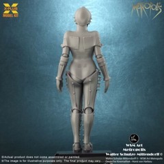 Metropolis Maschinenmensch Maria 1:8 Scale Model Kit Figure X-PLUS Silver Screen