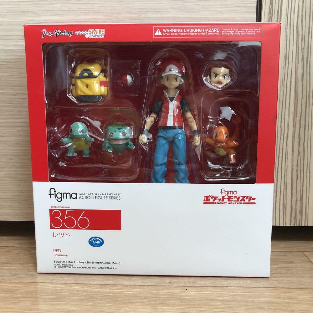 Max Factory figma Pokemon Red Trainer Action Figure No.356 Pocket Monster