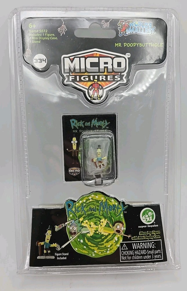 NEW World’s Smallest Rick And Morty Micro Figure Mr. Poppybutthole Super Impulse