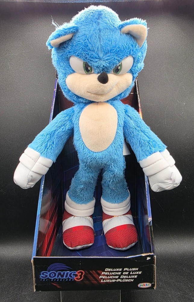 Sonic The Hedgehog 3 Deluxe Plush Toy By Jakks Pacific 13″ Soft Collectible Doll