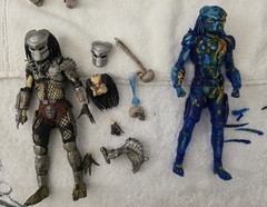 neca predator action figure lot Plus Extras