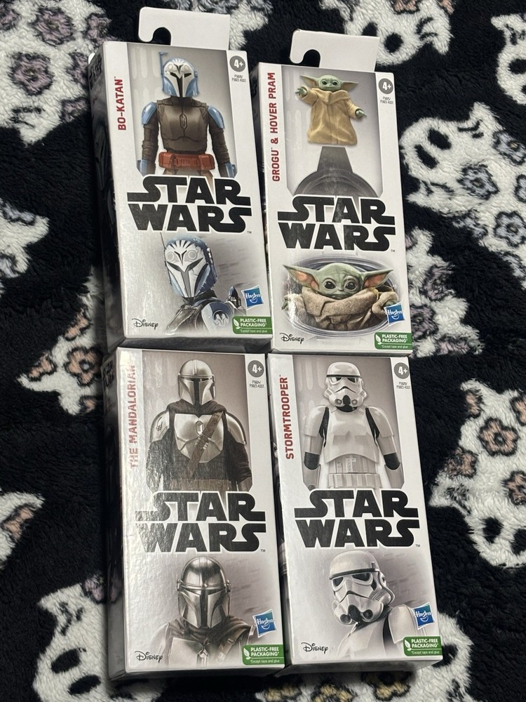 Star Wars Grogu and Hover Pram, The Mandalorian, Bo-Katan, Stormtrooper – Toys