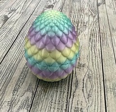 3D Printed Dragon Egg with Dragon Full Articulated Dragon Modle Movable Easter