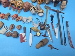 NECA Horror Parts & Accessories Lot Jason Freddy Michael Myers Halloween It
