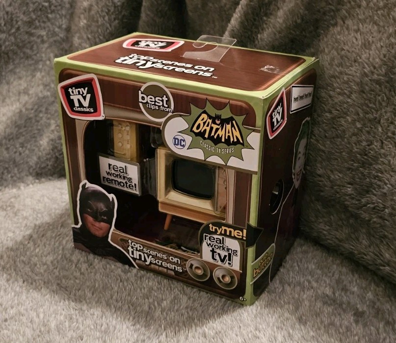Tiny TV Batman Classics Real Working TV with Top Scenes From the Classic Batman